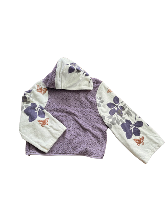 towel hoodie (lavender butterfly)