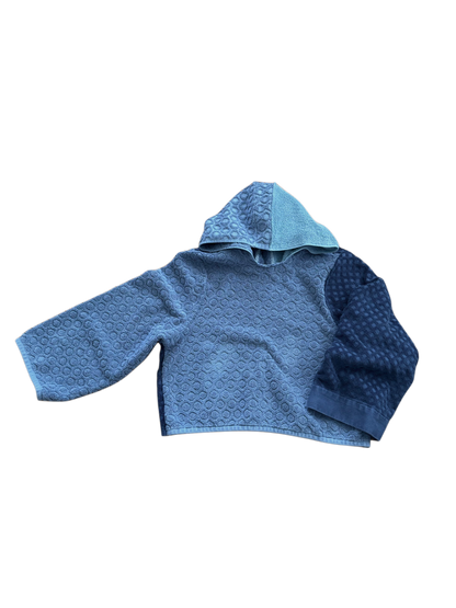 towel hoodie (true blue)