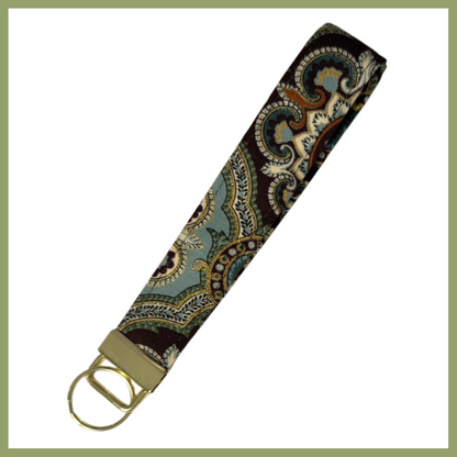 wristlet (golden paisley)