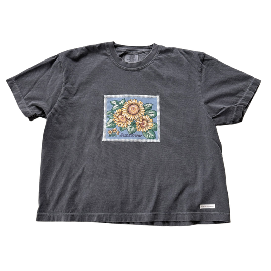 crop tee (sunflower)