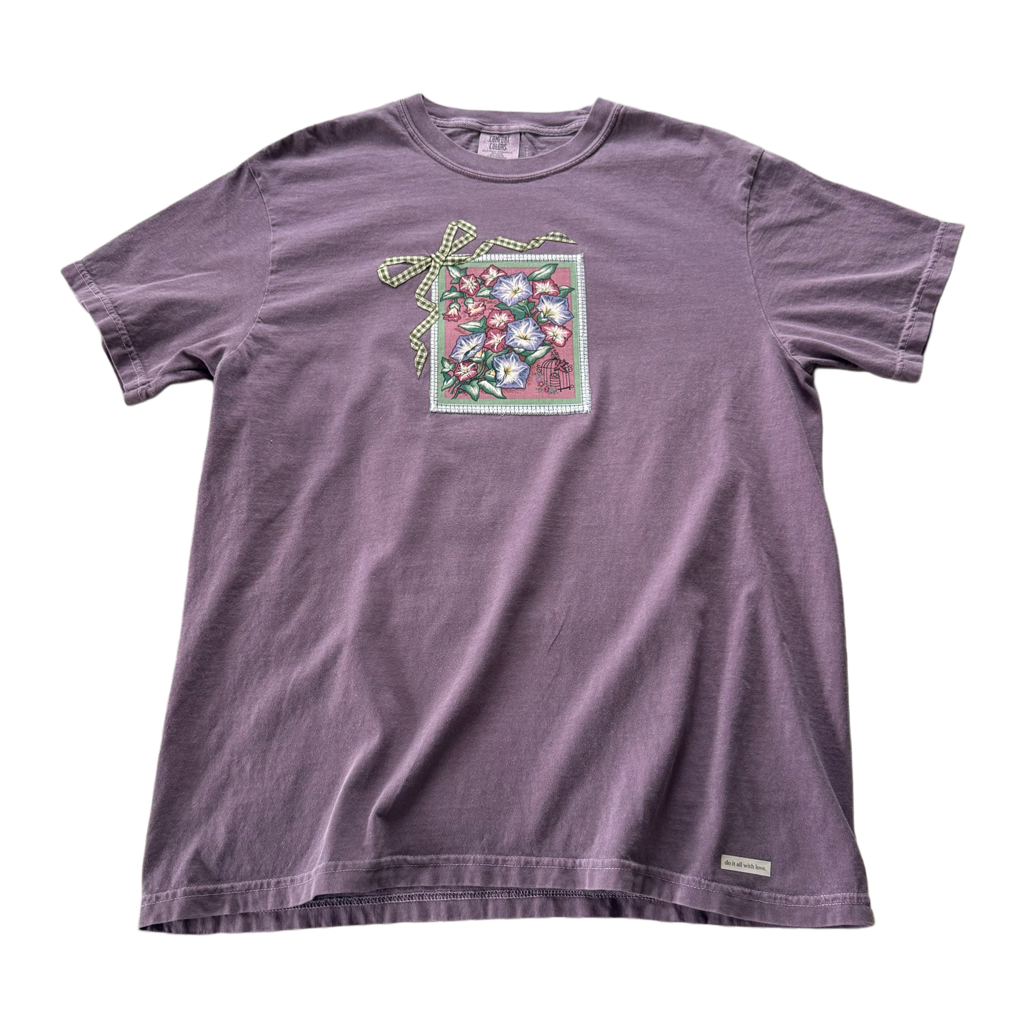 bow tee (morning glory)