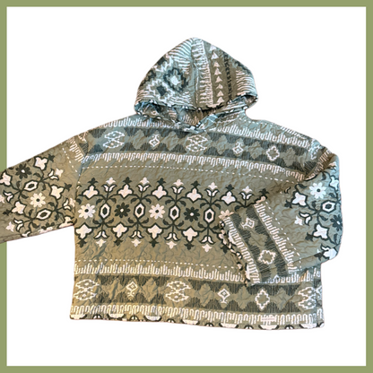 hoodie (mossy folk print)