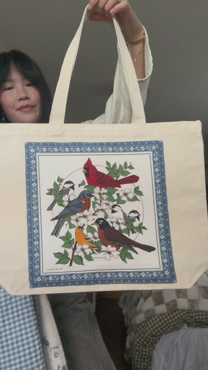 organic cotton tote (birdie)